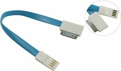 Smartbuy iK-402m blue  USB -- Apple 30-pin 0.2