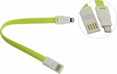 Smartbuy iK-502m green  USB AM--Lightning 0.2
