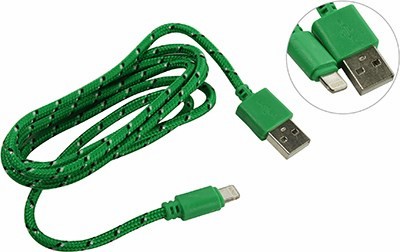 Smartbuy iK-512n green  USB AM--Lightning 1.2