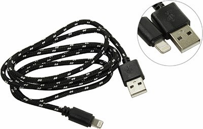 Smartbuy iK-512n black  USB AM--Lightning 1.2