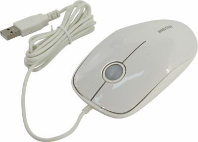 SmartBuy Optical Mouse SBM-349-W (RTL) USB 3btn+Roll