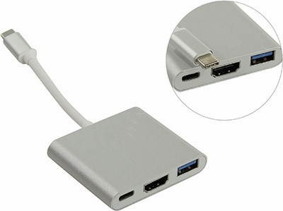 - USB-C - HDMI (F) + USB3.0+USB-C port