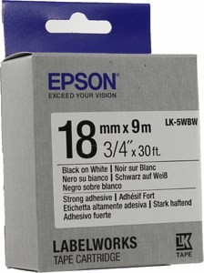   EPSON C53S655012 LK-5WBW (18 x 9, Black on White)