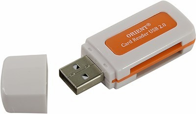 Orient CR-011R USB2.0 SD/microSD/MS Duo/M2 Card Reader/Writer