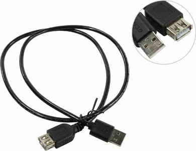 Greenconnection GCR-UEC3M-BB2S-0.75m   USB2.0 AM--AF 0.75