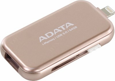 ADATA i-Memory AUE710-64G-CRG USB3.0/Lightning Flash Drive 64Gb