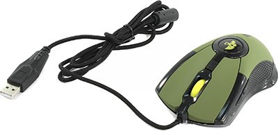 Jet.A Optical Mouse JA-GH35 Green (RTL) USB 6btn+Roll