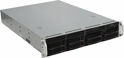 Server Case SuperMicro CSE-825TQC-R740LPB Black 8xHotSwapSAS/SATA, E-ATX 740W HS 2U RM