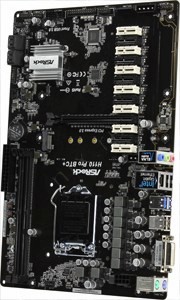 ASRock H110 PRO BTC+ (RTL) LGA1151 H110 PCI-E DVI GbLAN SATA ATX 2*DDR4