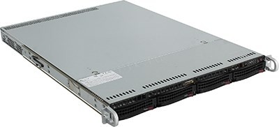 SuperMicro 1U 5019S-WR (LGA1151, C236, PCI-E, SVGA, SATA RAID,4xHS SATA, 2*GbLAN, 4*DDR4 500W HS)