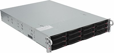 SuperMicro 2U 6028R-E1CR12L (LGA2011-3, C612, 1xPCI-E, SVGA,SATA RAID, 12xHS SAS/SATA,2x10GbL,16DDR4,920W HS)