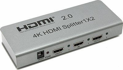 Orient HSP0102H-2.0 HDMI Splitter (1in - 2out, ver2.0) + ..