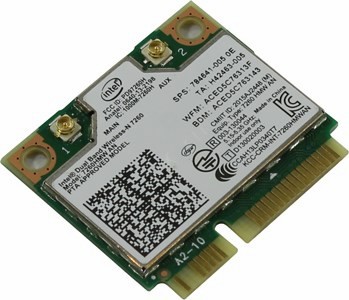 Intel 7260HMWAN Intel Dual Band Wireless-N 7260 mini PCI-E Wi Fi b/g/n + BT4.0 (OEM)