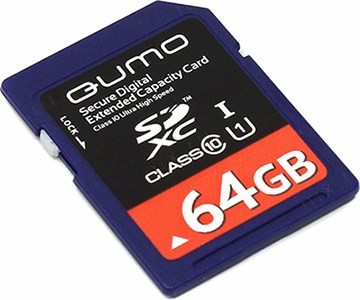 Qumo QM64GSDXC10U1 SDXC Memory Card 64Gb UHS-I U1