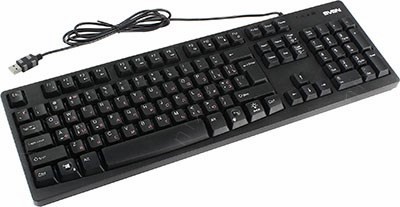 SVEN KB-C7100 EL Black USB 104,  