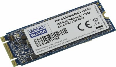 SSD 120 Gb M.2 2260 B&M 6Gb/s Goodram S400U SSDPB-S400U-120-60 TLC