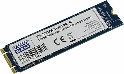 SSD 240 Gb M.2 2280 B&M 6Gb/s Goodram S400U SSDPB-S400U-240-80 TLC
