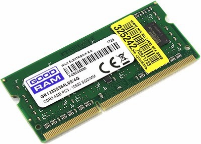 Goodram GR1333S364L9S/4G DDR3 SODIMM 4Gb PC3-10600 CL9 (for NoteBook)