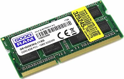 Goodram GR1600S364L11/8G DDR3 SODIMM 8Gb PC3-12800 CL11 (for NoteBook)