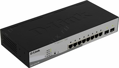 D-Link DGS-1210-10P /F1A   (8UTP 1000Mbps PoE +2 SFP)