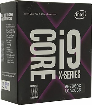 CPU Intel Core i9-7960X BOX ( ) 2.8 GHz/16core/16+22Mb/165W/ LGA2066