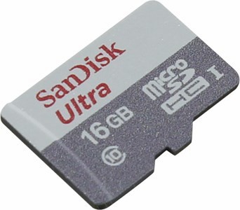 SanDisk Ultra SDSQUNS-016G-GN3MN microSDHC Memory Card 16Gb UHS-I U1 Class10