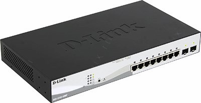 D-Link DGS-1210-10MP /F1A   (8UTP 1000Mbps PoE + 2SFP)