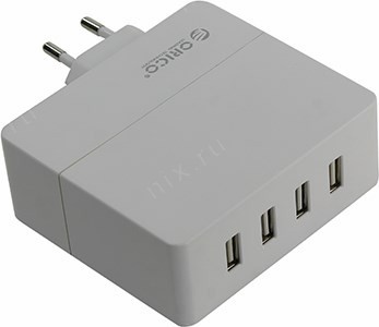 Orico DCA-4U-WH   USB (. AC100-240V, .DC5V, 4*USB 2.4A)