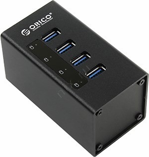 Orico A3H4-BK 4-Port USB3.0 HUB + ..