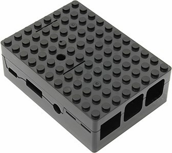 ACD RA182   Raspberry Pi 3 Black ABS Plastic Building Block Case