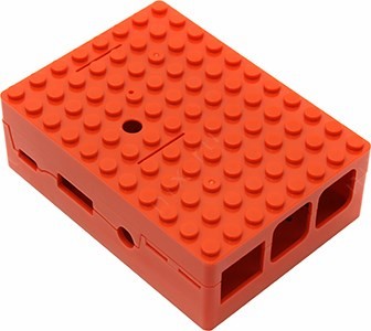 ACD RA183   Raspberry Pi 3 Red ABS Plastic Building Block Case