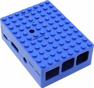 ACD RA184   Raspberry Pi 3 Blue ABS Plastic Building Block Case