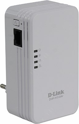 D-Link DHP-W310AV /C1A PowerLine AV 500 Wireless N Extender (1UTP,802.11b/g/n, 300Mbps, Powerline 500Mbps)