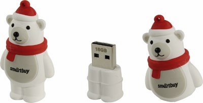 SmartBuy NY SB16GBPolarBear USB2.0 Flash Drive 16Gb (RTL)