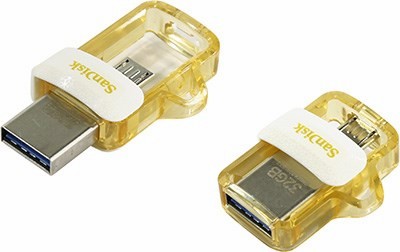 SanDisk Ultra Dual Drive m3.0 SDDD3-032G-G46GW USB3.0/USB micro-B OTG Flash Drive 32Gb (RTL)