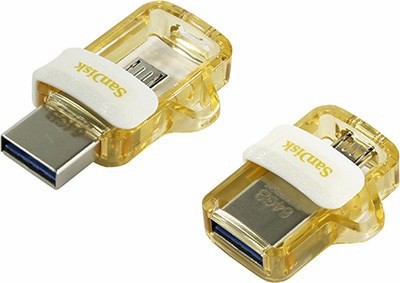 SanDisk Ultra Dual Drive m3.0 SDDD3-064G-G46GW USB3.0/USB micro-B OTG Flash Drive 64Gb (RTL)