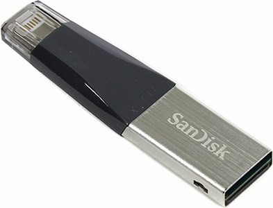 SanDisk iXpand Mini for iPhone and iPad SDIX40N-016G-GN6NN USB3.0/Lightning Flash Drive 16Gb (RTL)