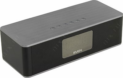  SVEN PS-190 Black-Silver (2x5W, Bluetooth, USB, microSD, FM, Li-Ion)