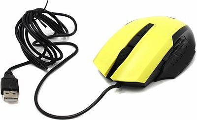 Jet.A Comfort Mouse OM-U54 Yellow (RTL) USB 6btn+Roll