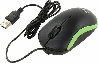 CBR Optical Mouse CM112 Green (RTL) USB 3but+Roll