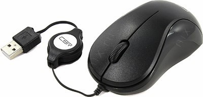 CBR Optical Mouse CM114 Black (RTL) USB 3but+Roll