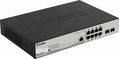 D-Link DGS-1210-10P/ME /B1A   (8UTP 1000Mbps PoE +2 SFP)
