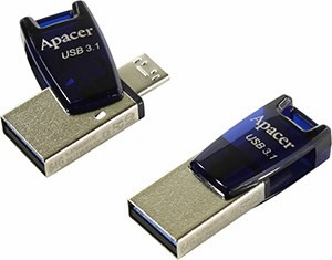 Apacer AH179 AP64GAH179U-1 USB3.1/USB micro-B OTG Flash Drive 64Gb (RTL)