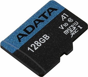ADATA Premier AUSDX128GUICL10A1-R microSDXC Memory Card 128Gb A1 V10 UHS-I U1