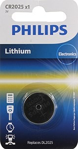 PHILIPS Lithium CR2025/01B (Li, 3V)