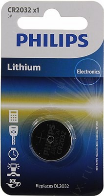 PHILIPS Lithium CR2032/01B (Li, 3V)