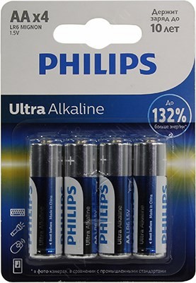 PHILIPS Ultra Alkaline LR6E4B/51 Size