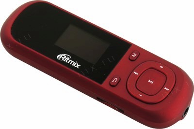 Ritmix RF-3360-4Gb Red (MP3 Player, FM Tuner/Transm, 4Gb, ., microSD, USB2.0, Li-lon)