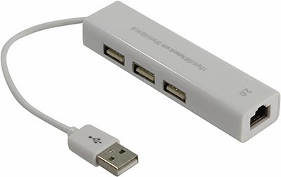 Greenconnect GCR-AP03 USB2.0 Hub 3 port, LAN