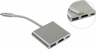 Greenconnect GCR-AP24 - USB- - HDMI+USB3.0+USB-C
